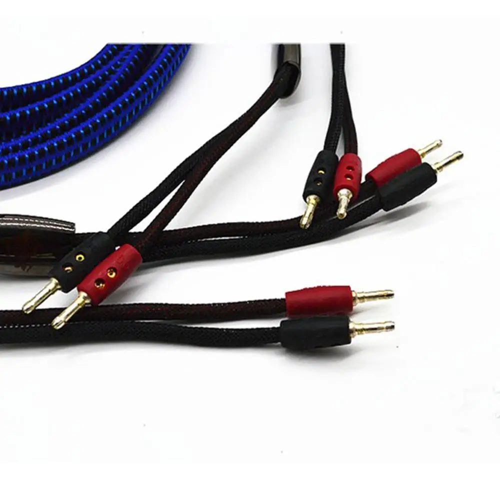 

Пара наушников, кабель для колонок, серебро, штекер банан, 72 в, DBS, Hi-Fi кабель 2,5 м