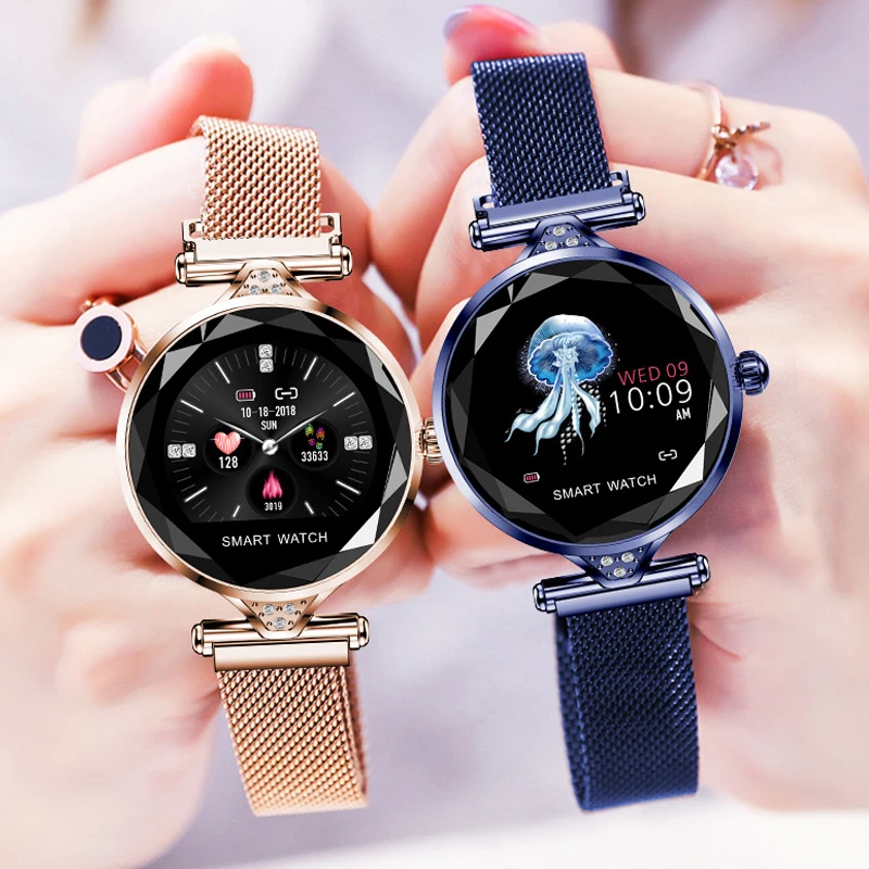 Женские часы с цветным экраном Женский умный Браслет пульсометр кровяное