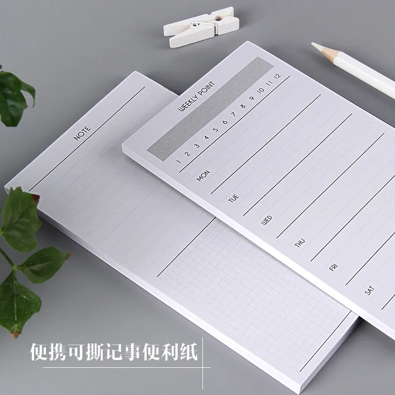 

Classic student desk memo pad stationery,fine office school desk time organizer weekly planner pad supplies,thick paper,50sheets