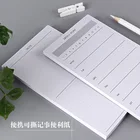 Классический блокнот для записей для студентов, канцелярские принадлежности, превосходный органайзер для офиса и школы, Еженедельный планировщик, блокноты, плотная бумага, 50 листов