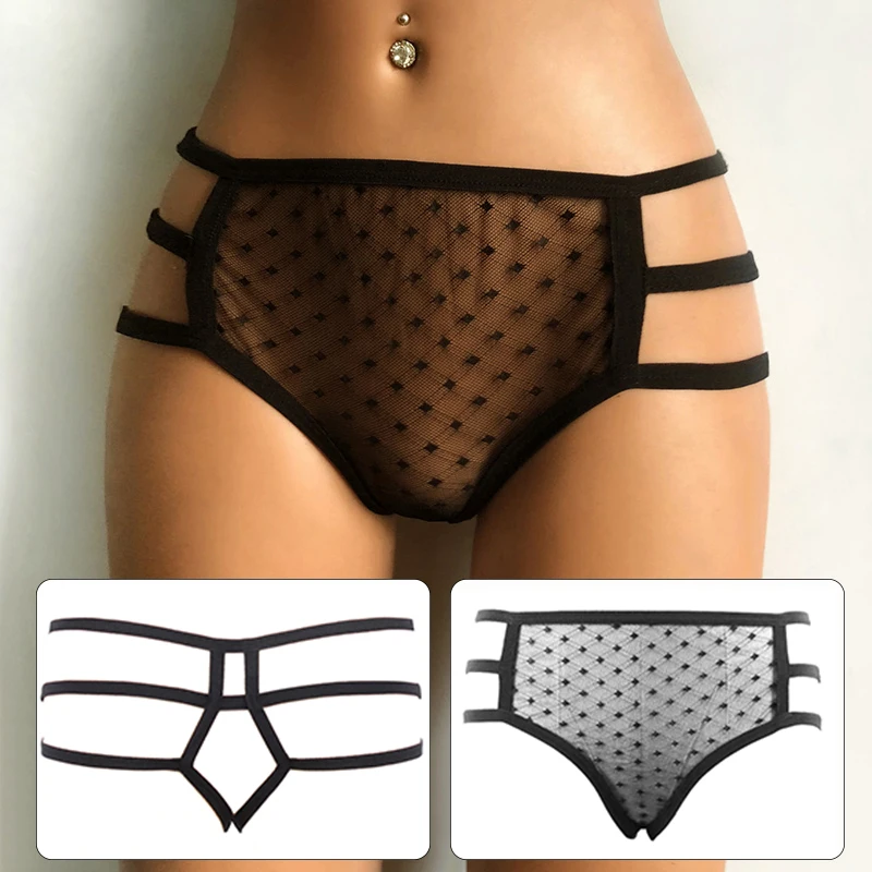 Женские сексуальные прозрачные трусы с вырезами нижнее белье Сетчатое стринги |
