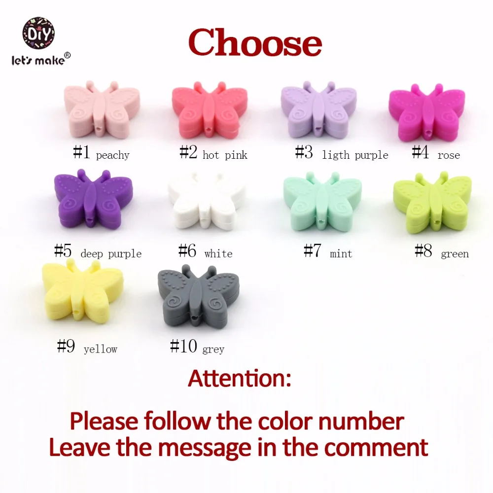 Let's Make-Cuentas peque&ntilde;as de silicona para dentici&oacute;n, cuentas de 3cm, sin BPA, para mordedor de beb&eacute;, 10 unidades-2