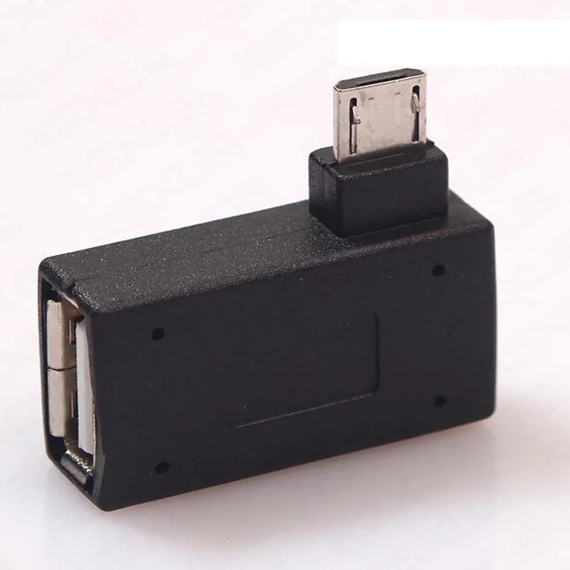 Бесплатная доставка угловой левосторонний правосторонний разъем Micro USB OTG