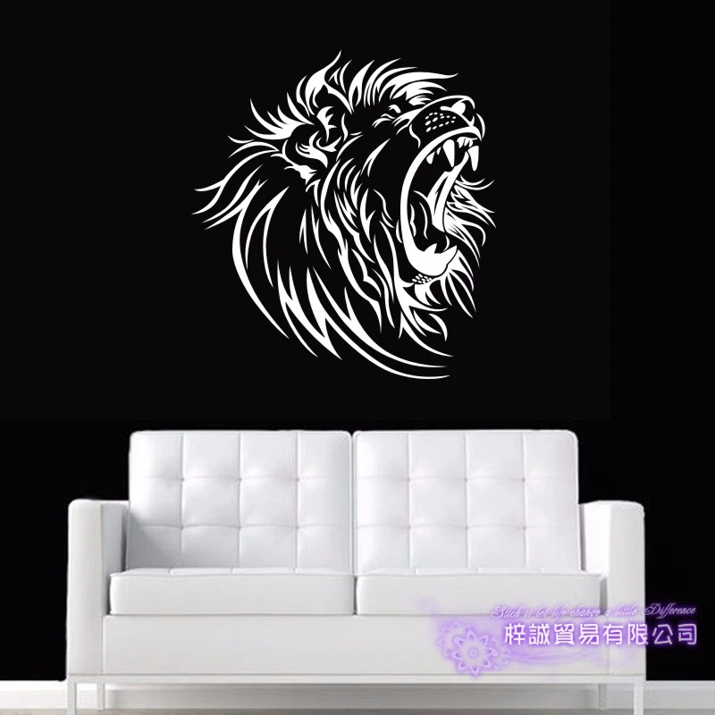 Лев стены Стикеры наклейка Плакаты виниловая на стену Art Наклейки Наклейка Декор