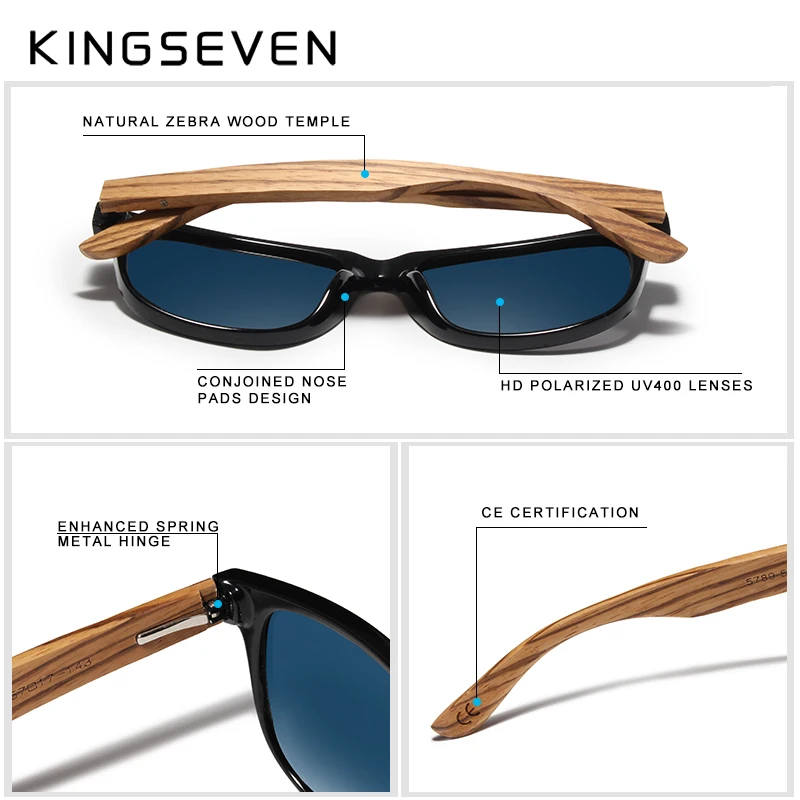 Солнцезащитные очки KINGSEVEN зеркальные для мужчин и женщин винтажные