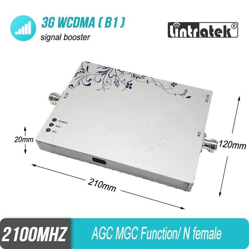 Усилитель сотового сигнала Lintratek 3G WCDMA Band 1 FDD 2100 МГц ретранслятор 4G LTE UMTS для Европы