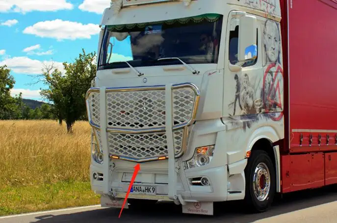 Передний новый бампер для Tamiya Benz 6x4 Actros 3363 TA 56348 56335 3348 1851 1850 тракторный грузовик