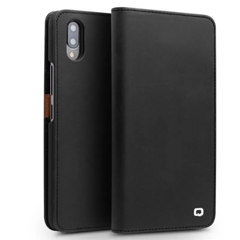 

Qialino Genuine Real Leather Stylish Flip Case For Vivo Nex Business Handmade Luxury Cover With Card Slots For Nex 6.59 Inch