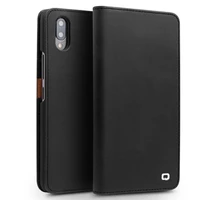 qialino genuine real leather stylish flip case for vivo nex business handmade luxury cover with card slots for nex 6 59 inch