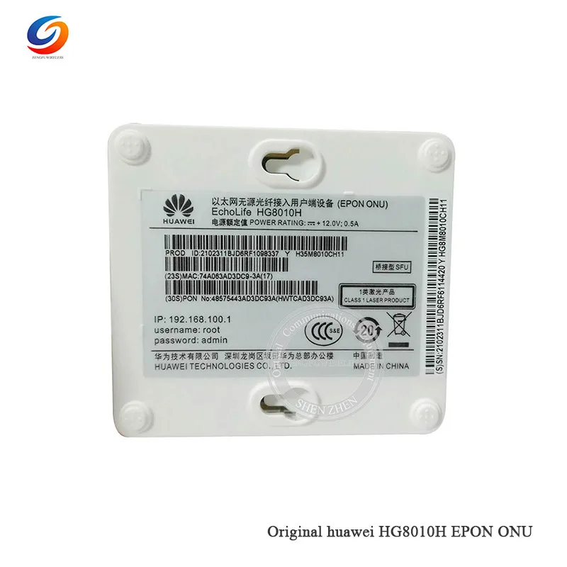 5 шт. Huawei ont FTTH fiberhome onu модем Подержанный 98% Новый hg8010H 1GE EPON ONU ONT с английской