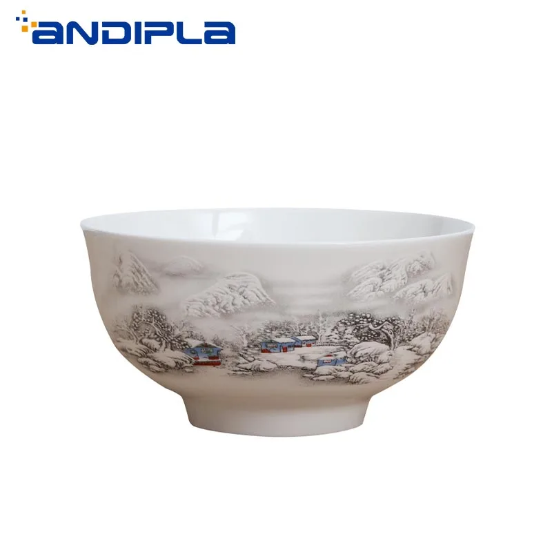 5 дюймовая керамическая миска Цзиндэчжэнь для лапши китайский костяной фарфор