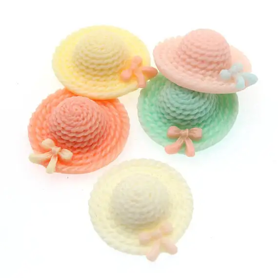 Шляпа соломенная с бантом 31 мм 50 шт.|hat hat|hat sunhat diy |