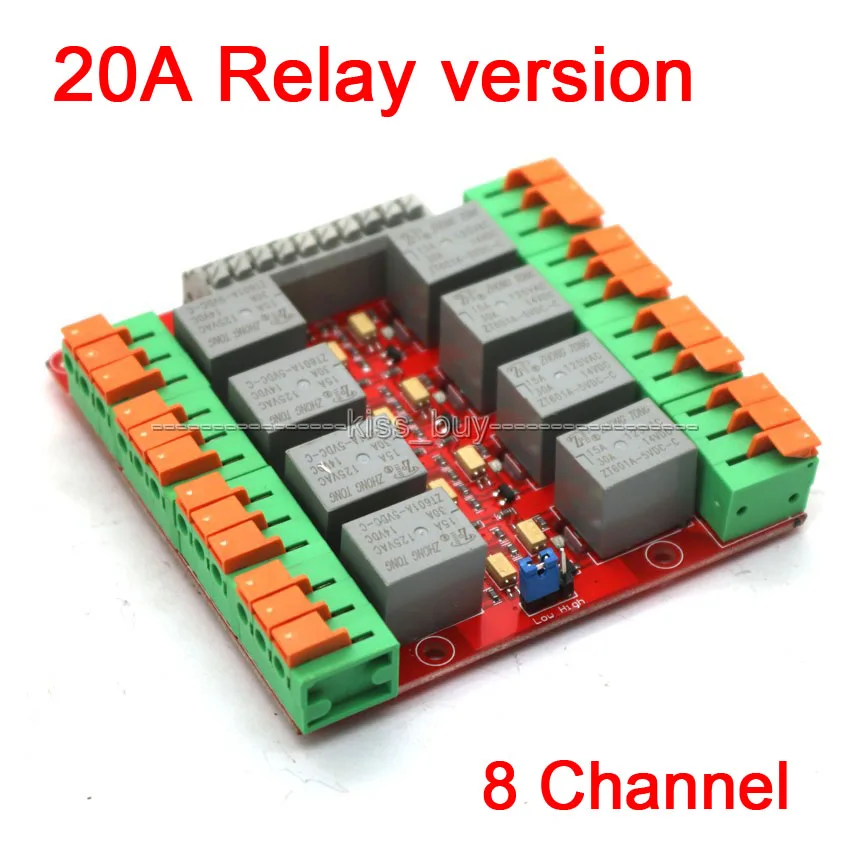8 каналов 20A релейный модуль управления UNO MEGA2560 R3 Raspberry Pi|relay module|relay module channelmodule