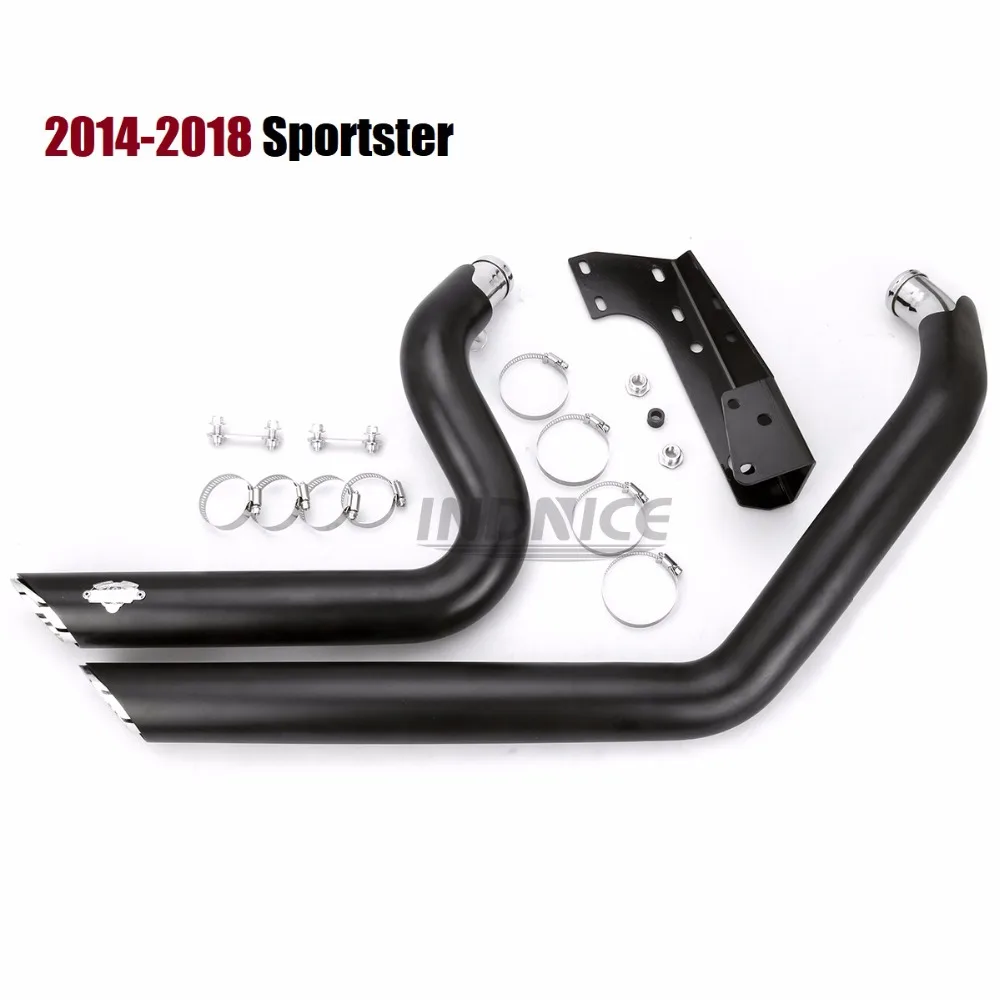 Черные exhuast глушители для harley iron 883 Shortshots выхлопные трубы для Harley Sportster xl883 выхлопные комплекты xl1200