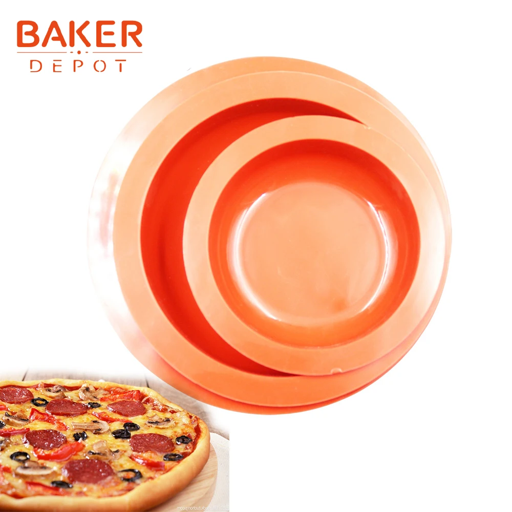 BAKER DEPOT силиконовая форма для пиццы диск торта круглая выпечки кондитерских