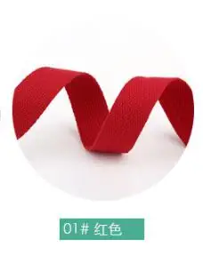 Многоцветный XUNZHE, 3 м* 25 мм, парусиновая лента, тканая лента, нейлоновая лента, рюкзак, сумка для шитья, ремень, аксессуары, толщина 1,5 мм - Цвет: Многоцветный