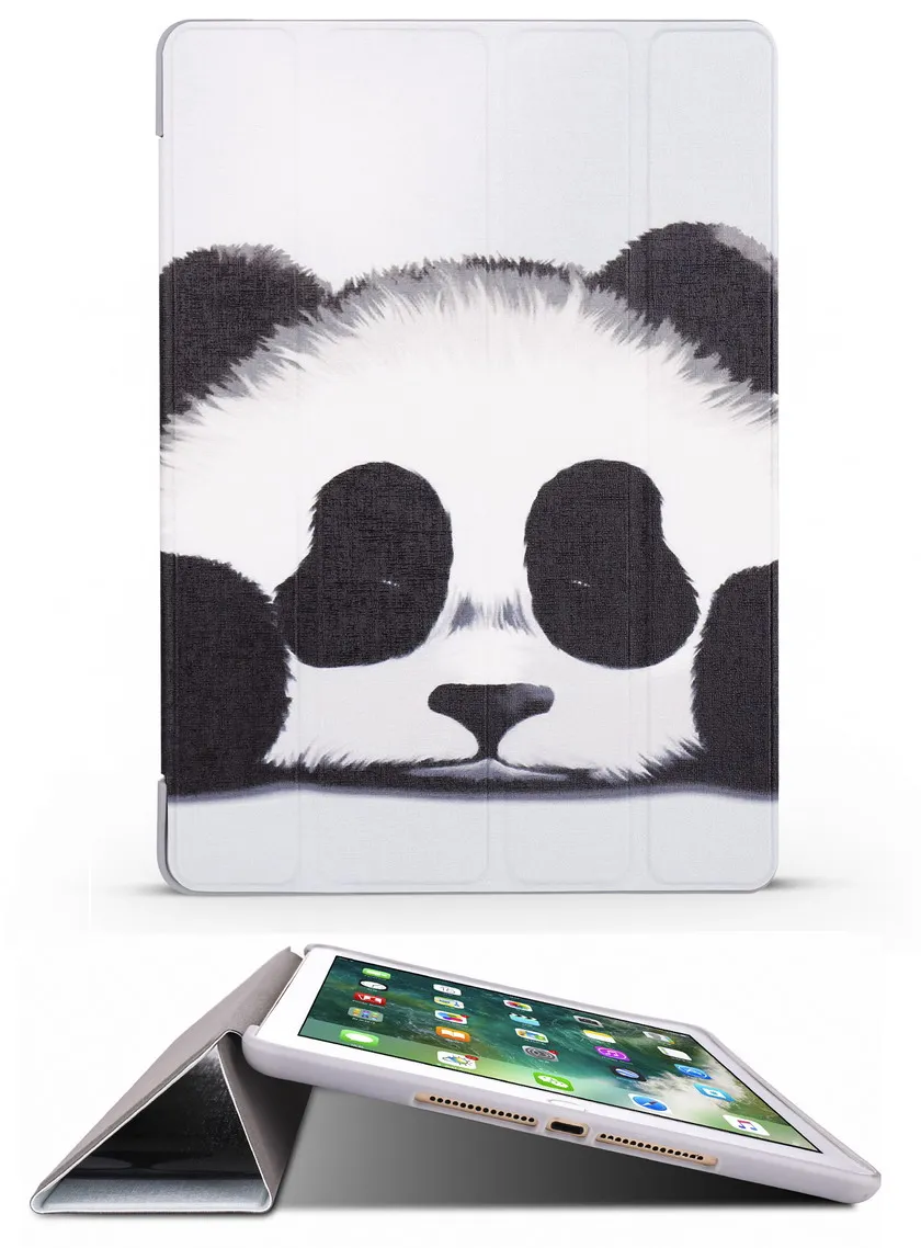 xiong mao F WPro9.7 Чехол на iPad Pro 9,7 дюйма: A1673'1674'A1675. YCJOYZW-PU кожаный чехол+ мягкая силиконовая полная защита для угла-Smart sleep wake up - Цвет: xiong mao F WPro9.7