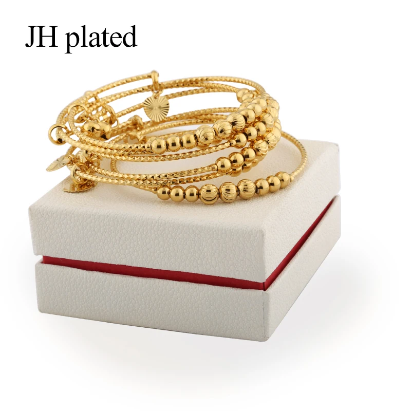 JHplated, Африканский, Эфиопский, Дубай, модный, золотой цвет, колокольчик, браслеты, ювелирные изделия для женщин, вечерние, свадебные подарки, растягивающийся браслет, свободный размер
