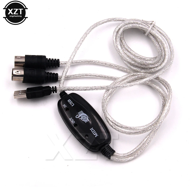 Новый USB конвертер интерфейсного кабеля MIDI для ПК в музыкальную клавиатуру шнур