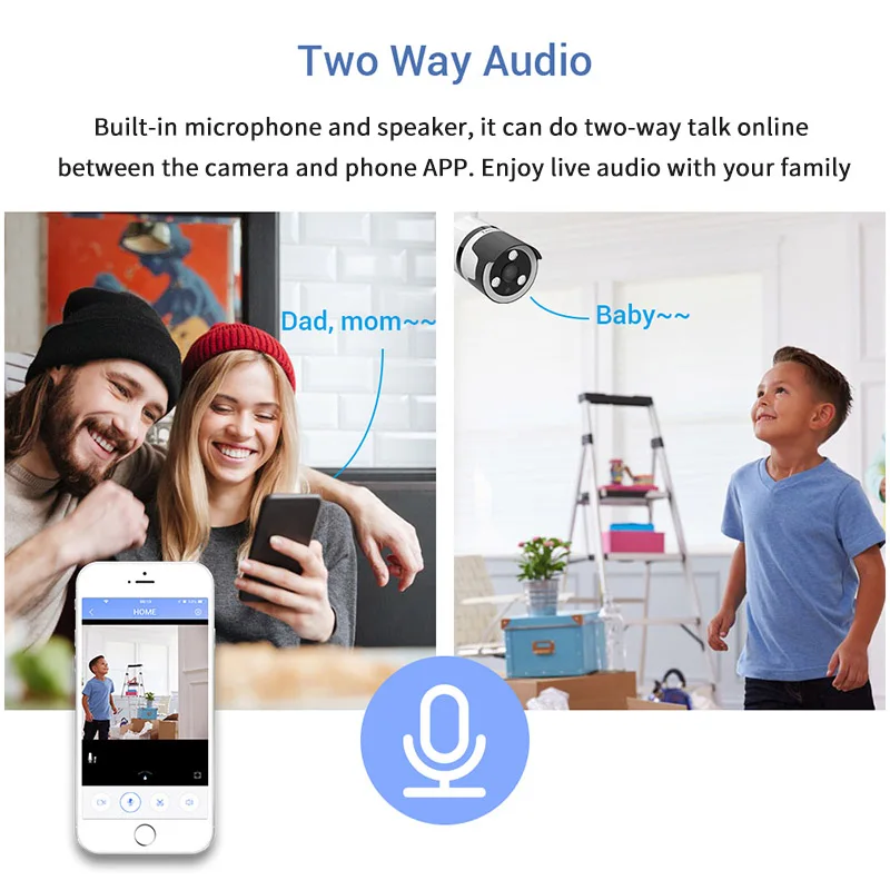 Уличная ip камера Tenvellon Wifi 1080P Водонепроницаемая беспроводная безопасности 2.0MP