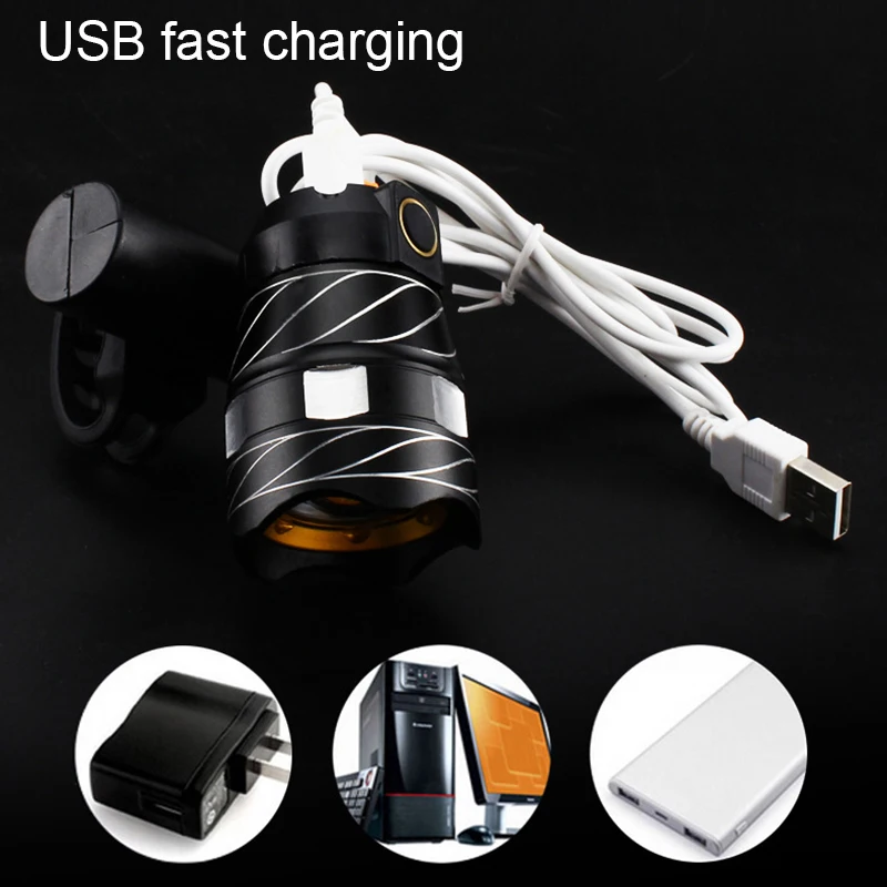 XC USHIO USB Перезаряжаемый светодиодный велосипедный светильник масштабируемый 15000LM