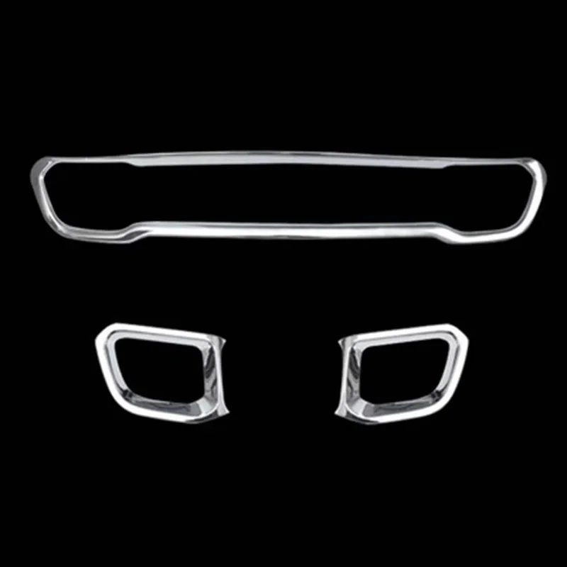 Для Jeep Cherokee 2014 2015 2016 не для модели Trailhawk 3 шт. АБС пластик хром чехол переднего