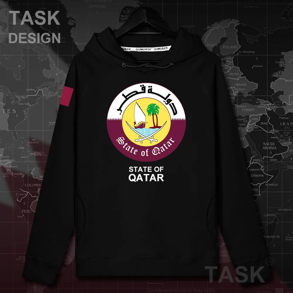 Qatari daulat QA/мужская толстовка с капюшоном пуловеры худи осеннее пальто уличная