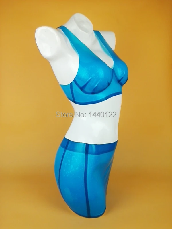 Женское сексуальное латексное нижнее белье с бюстгальтером и мини-юбкой