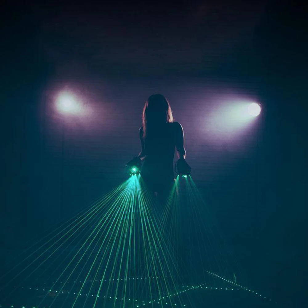 Новинка 1 шт. красные зеленые фиолетовые лазерные перчатки новинка светодиодный