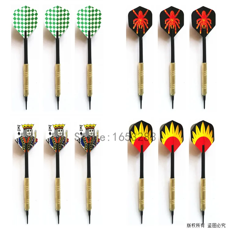 12 шт. дартс набор мягкий наконечник черный вал Дартс для электронной дартборд