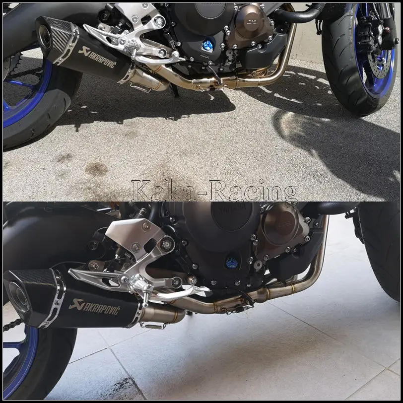 Мото rcycle Akrapovic выхлопная труба глушителя полная система скользящая трубка Escape moto для Yamaha MT09 fzfz09 FZ-09- XSR900