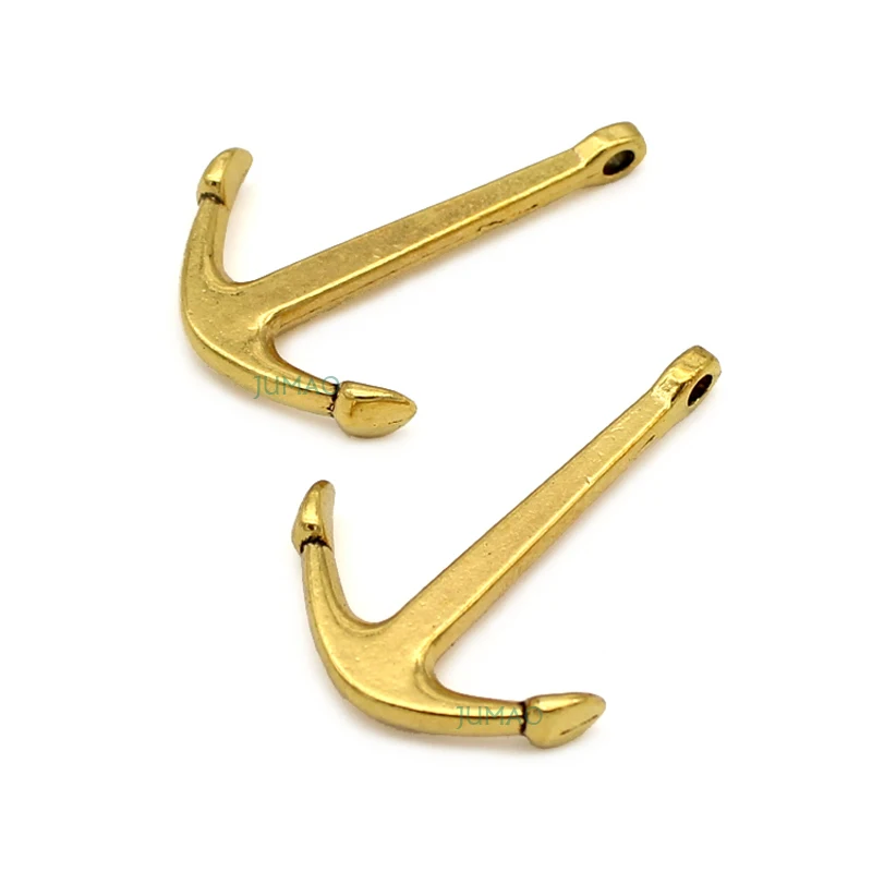 8 шт./лот подвеска в виде античного серебра/бронзы/золота с якорем 36x25 мм|charm pendant|gold