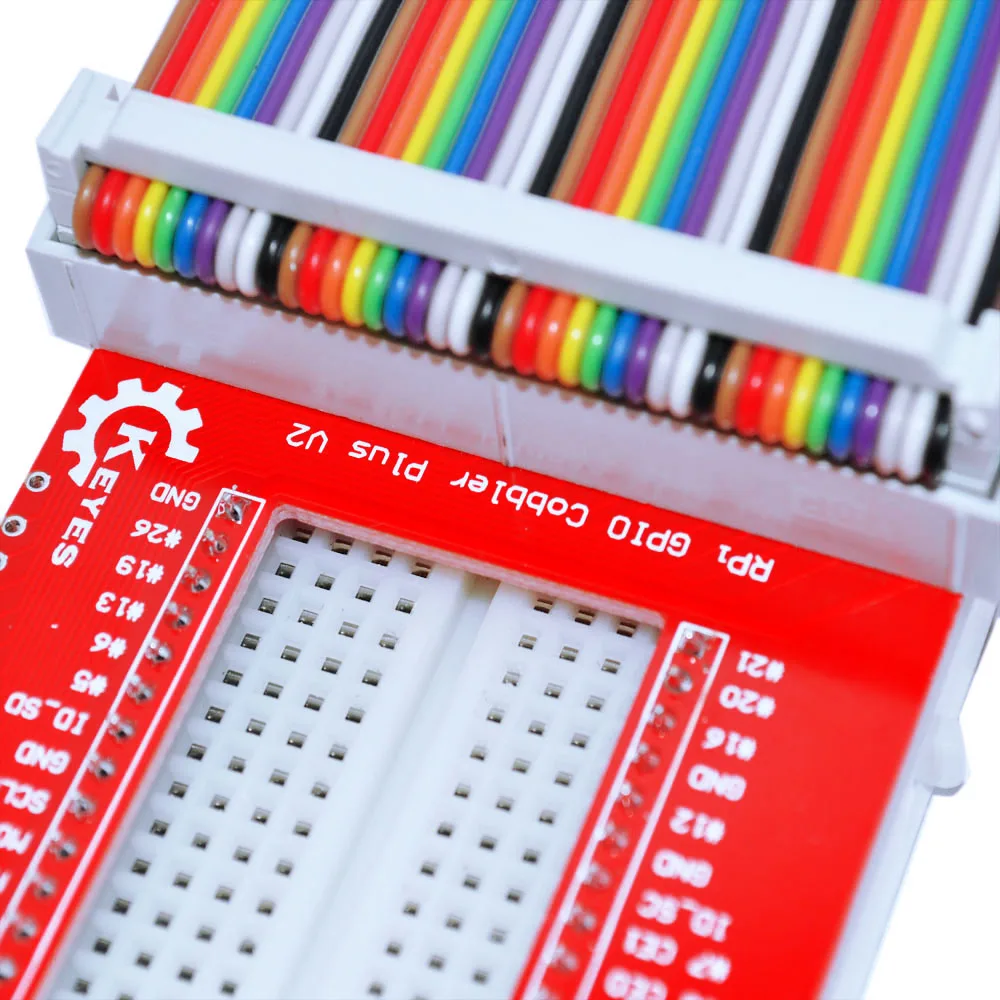 KEYES GPIO DIY Набор расширения с 40P радужной линией V2 400 макетная плата для Raspberry Pi 3 |