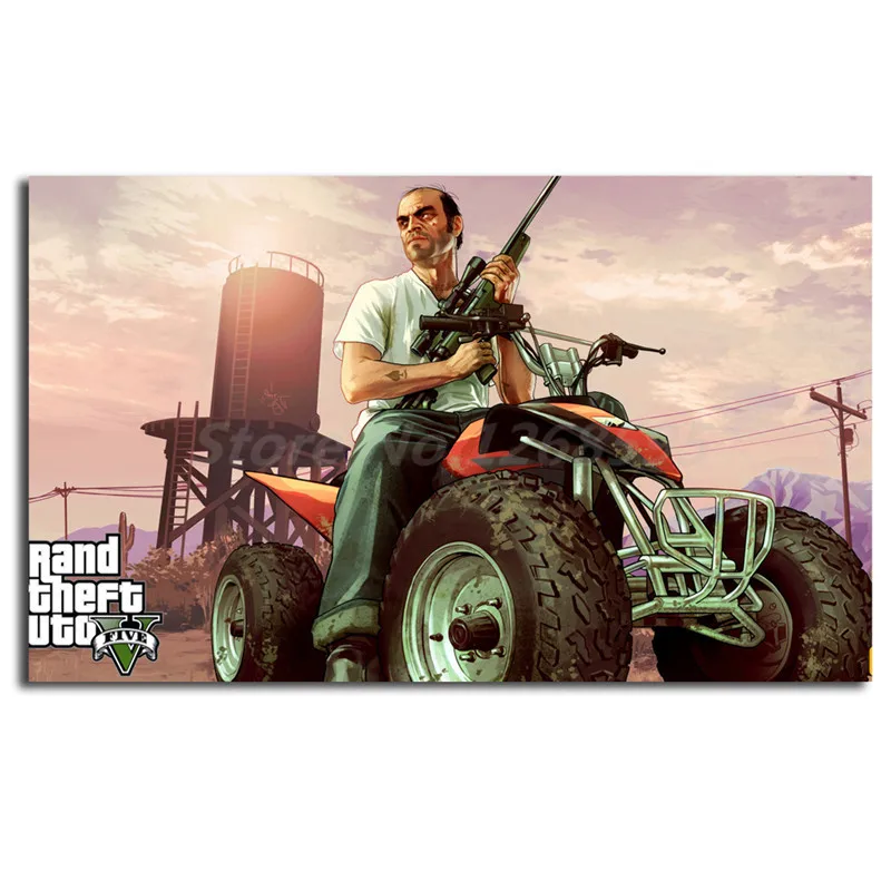 Trevor Phillipsr GTA V HD настенный плакат и печать на холсте Картина декоративная картина