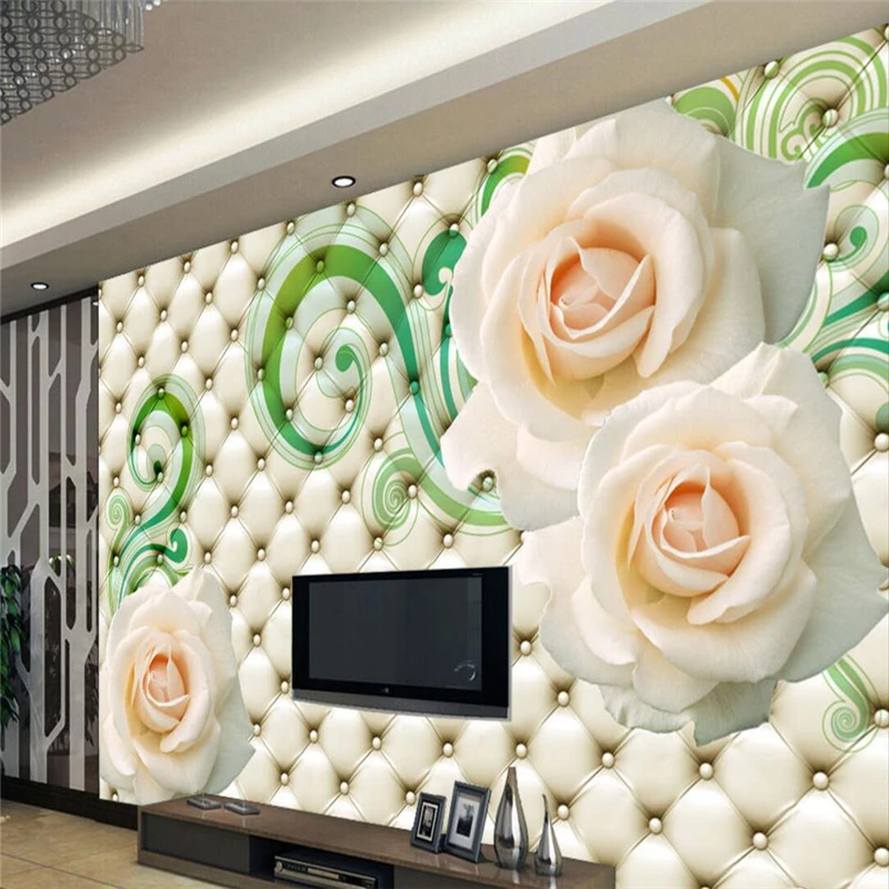 

Обои на заказ, цветы, мягкая упаковка, 3d фото обои, фрески, спальня, ТВ, стена в гостиной, 3d обои