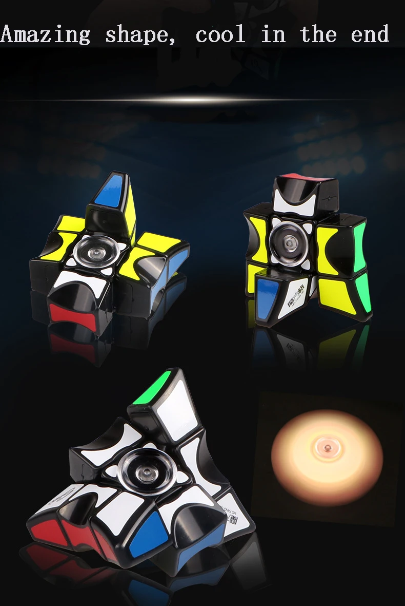 QIYI Fingertip Cube Fingertip Gyro Cube Развивающие игрушки 1x3x3 головоломка волшебный куб игрушки для детей и взрослых Cubo Magico подарок