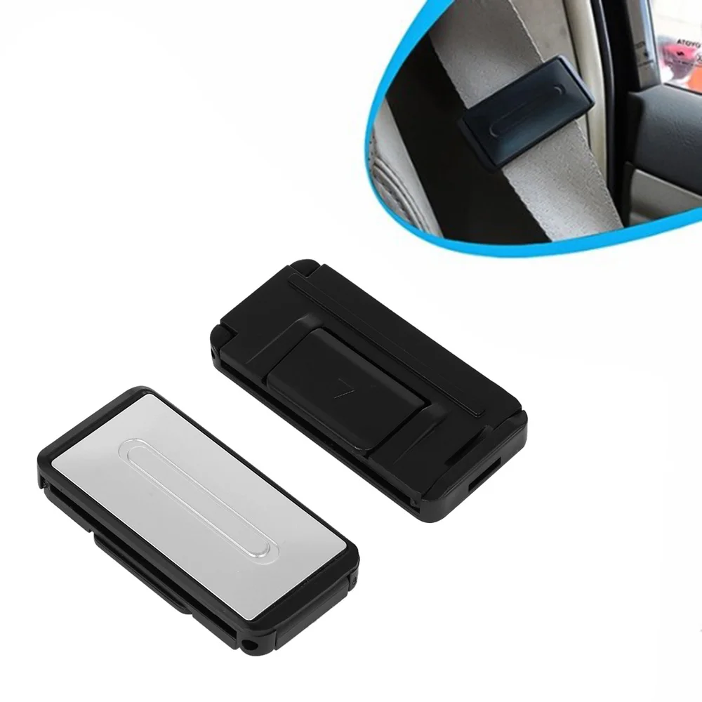 2 Pcs Auto Car Seat Belt Safety Adjuster Clips Stopper Buckle Improves Comfort Belts &amp Padding Interior Accessories | Автомобили и