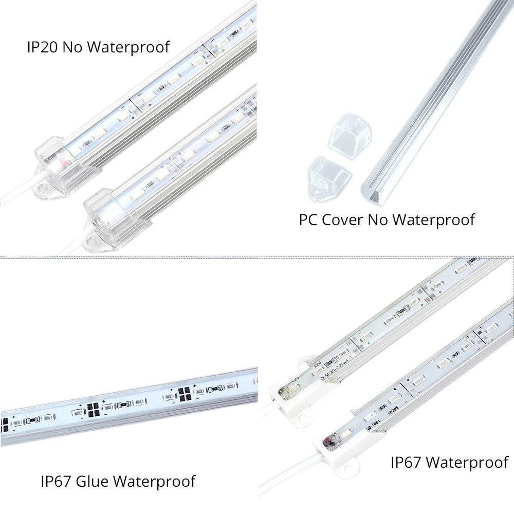 4 шт. 0 5 м DC12V LED Grow Light 5630 Bar Водонепроницаемый полный спектр растущих осветительных