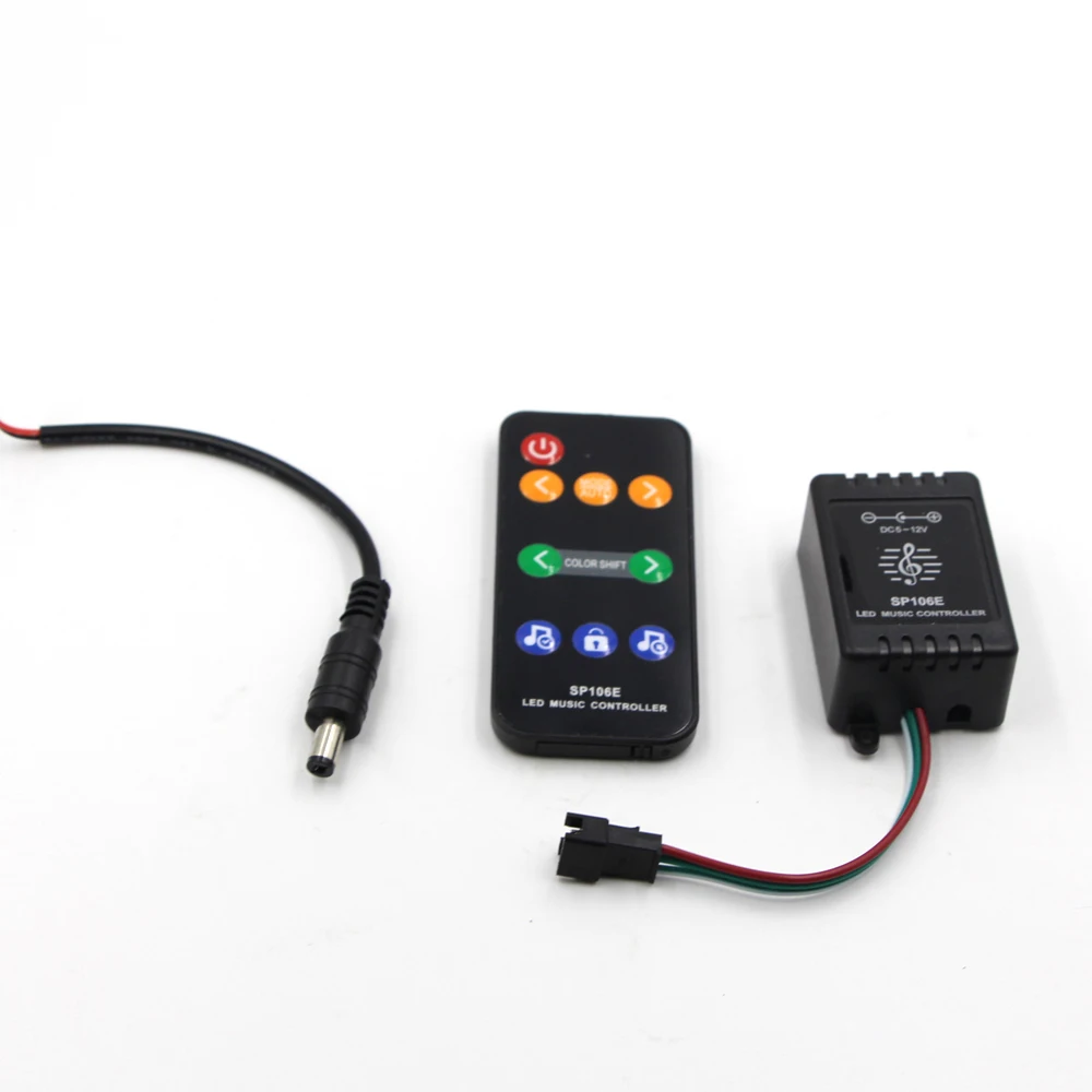 SP106E 9 клавиш LED музыкальный пульт дистанционного управления DC 5V 12V WS2811 WS2812B SK6812 1903