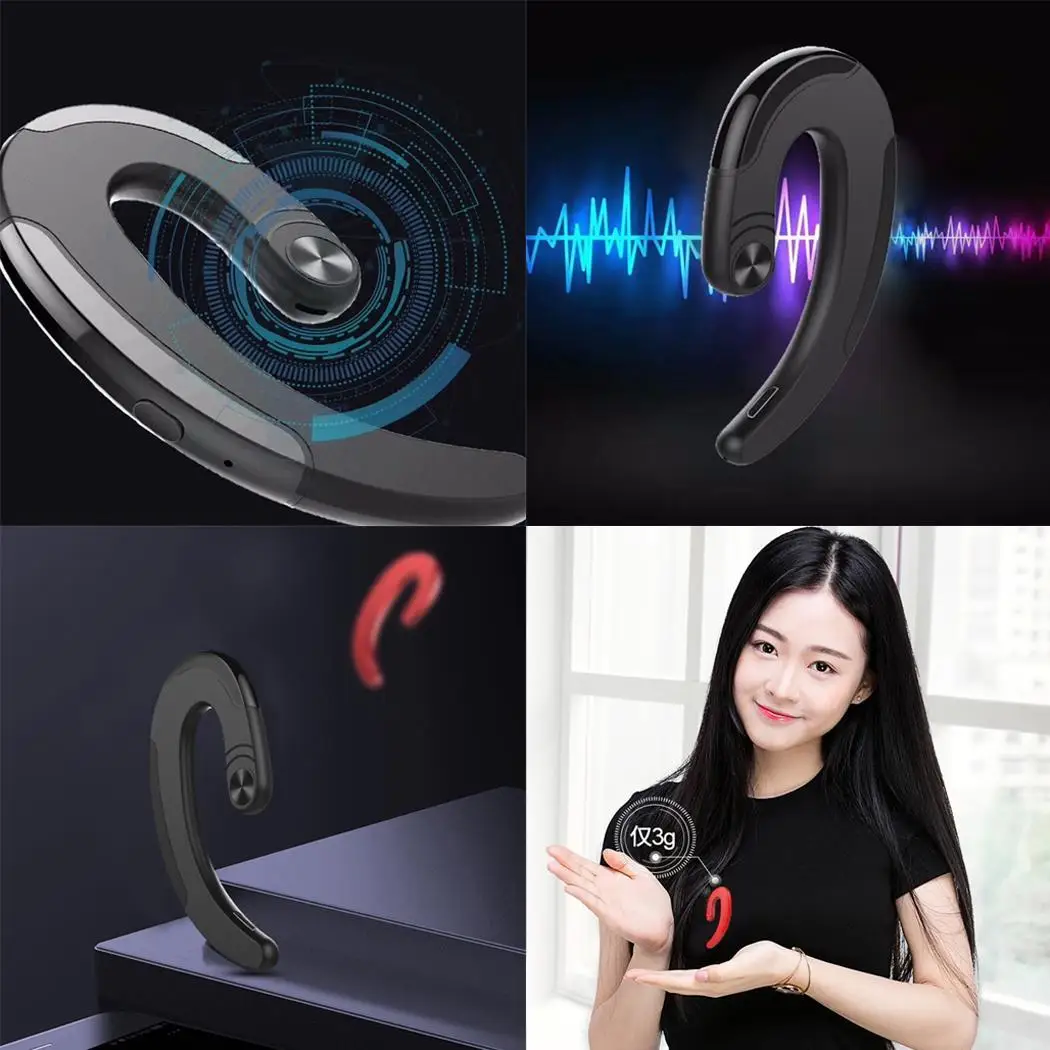 Bluetooth-гарнитура HBQ-Q25 Bone для вождения беспроводные мини-наушники 1 подвесные