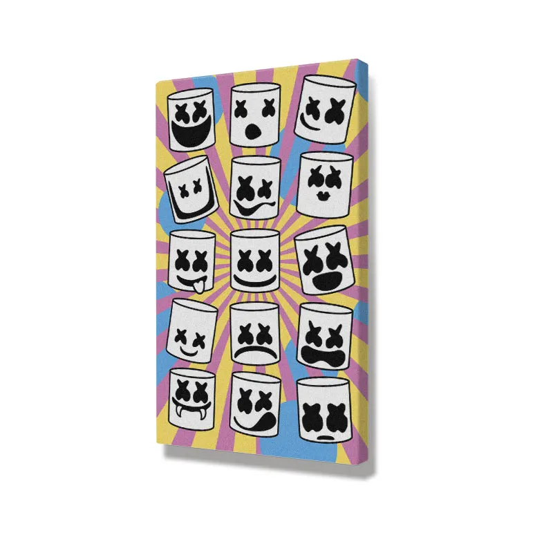 Маска DJ Marshmello домашняя детская гостиная спальня Декор печать постер картина