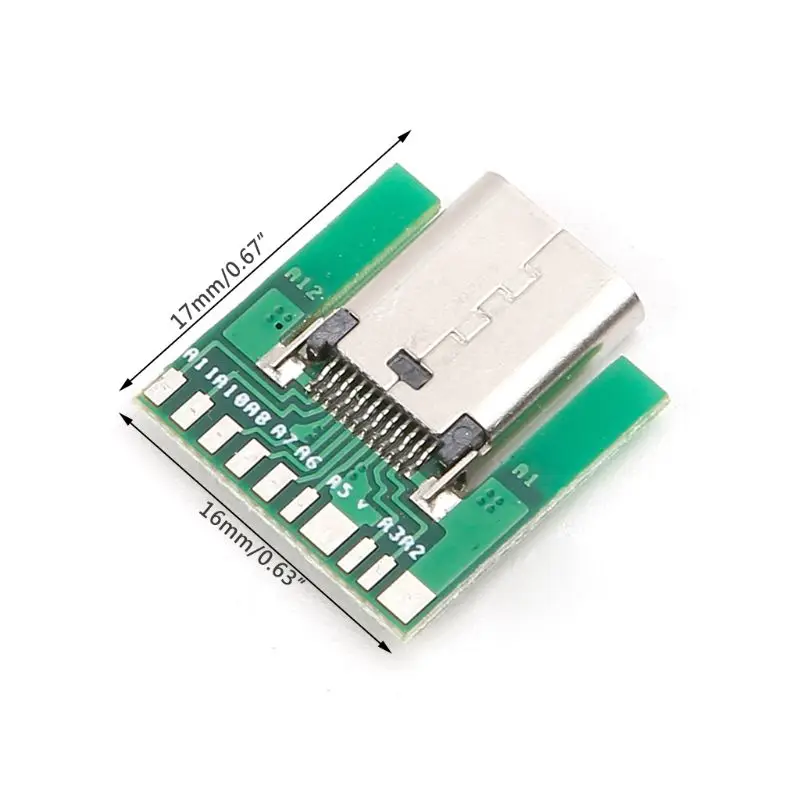 USB 3 1 Тип C гнездо разъем SMT с ПК доска DIY 24pin|Соединители| |