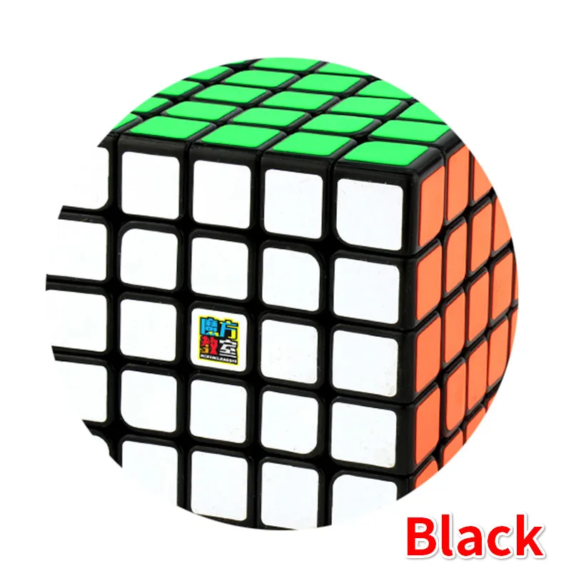 Черный MoYu Cubing класс Meilong 5x5 5 слойный магический скоростной куб без наклеек профессиональный 5x5x5 Кубики-головоломки - Цвет: Черный