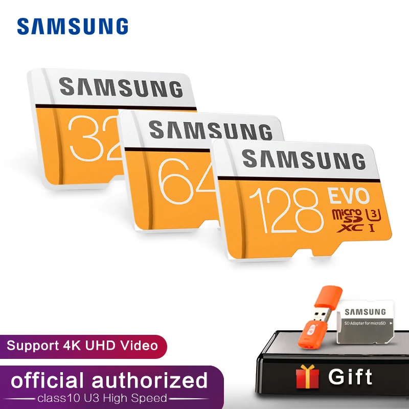 Samsung Evo + плюс 16/32 ГБ флэш памяти SDHC gps карт записки C10 64 Памяти SDXC с U1