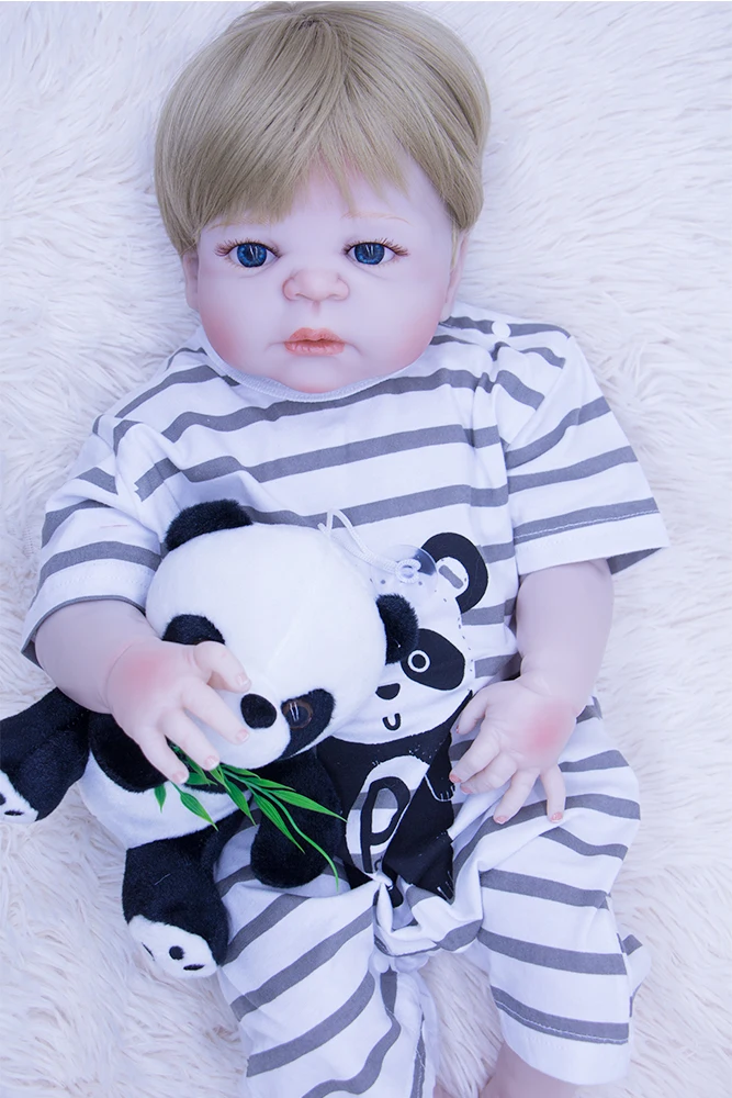 Кукла dollmai 22 дюйма кукла bebe boy Reborn Реалистичная прочная силиконовая модная
