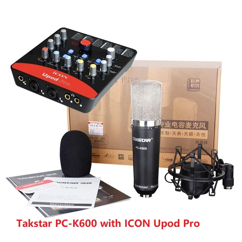 Высококачественный Оригинальный Микрофон Takstar для записи со значком upod pro