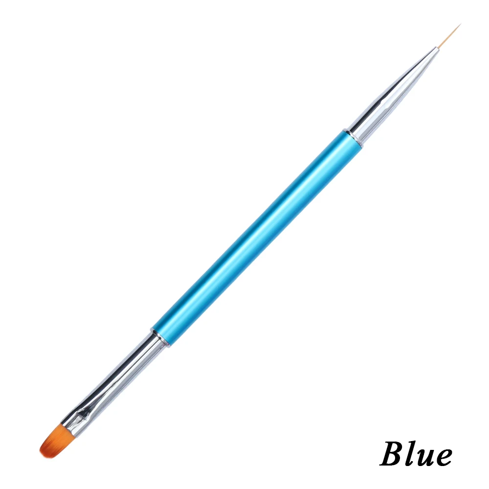 Nail Brushes Drawing Painting UV Gel Polish Flower Line Fan Flat Top Pen Builder DIY Decoration Manicure Tools Access JIP06|Кисти для