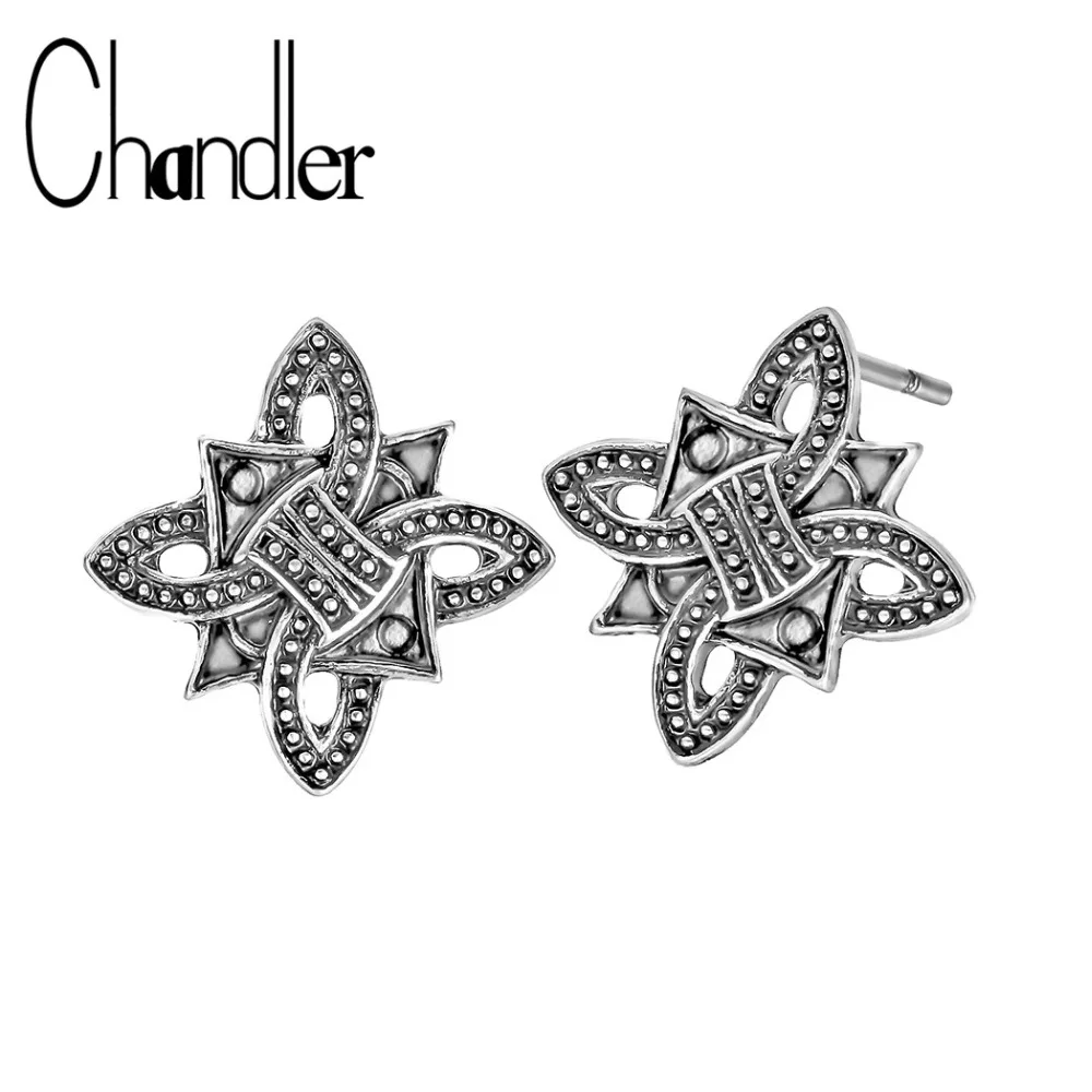 Chandler 1 Пара старинных сережек с бабочками для женщин и мужчин массивные