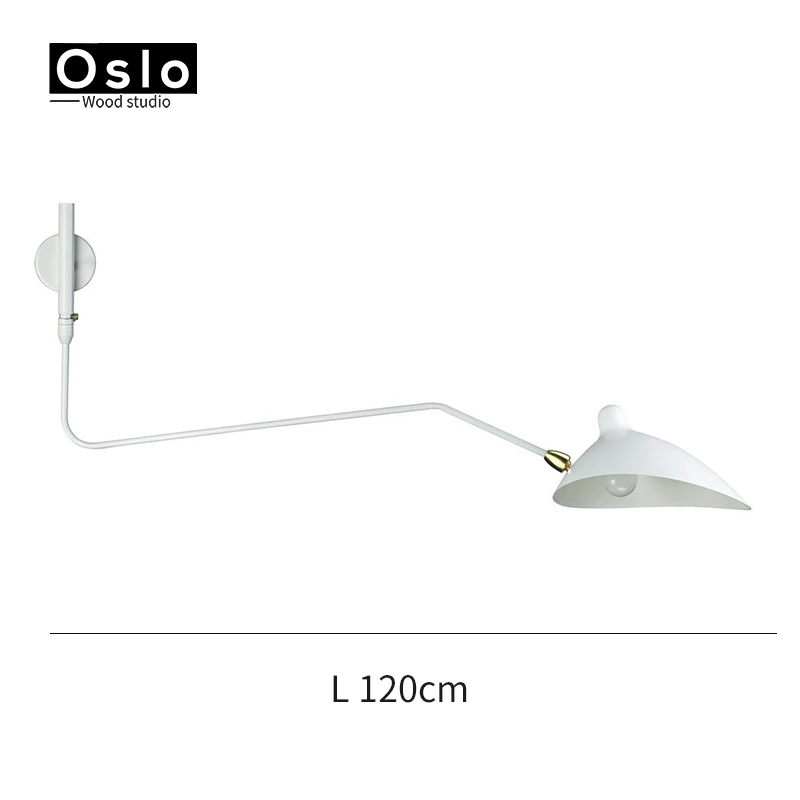 L 120cm 1head Длинный светодиодный настенный светильник в виде утенка, Ретро стиль, лофт, домашний декор, настенный светильник, скандинавский стиль, простые когти, утка, бра, Декор - Цвет абажура: L 120cm 1head