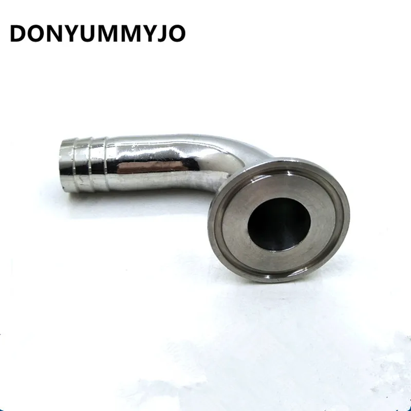 DONYUMMYJO 1 5 &quotTri Clamp X 19 мм od колючей шланг с 90 * изгиб санитарные фитинги для труб|hose